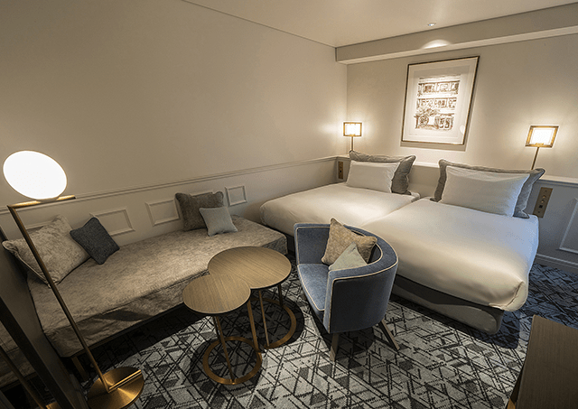 豪華雙床（三人可）/ 29.0-34.3平方米