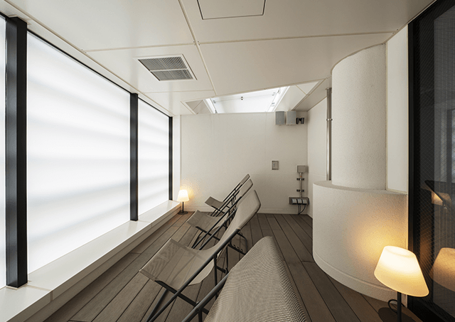 走廊之湯/室外空氣浴空間