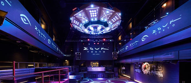 Zouk Tokyo B2層、B3層