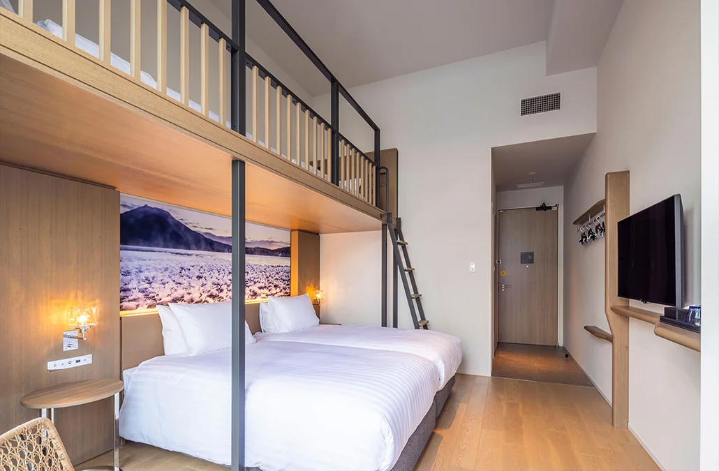 露台雙層床雙床