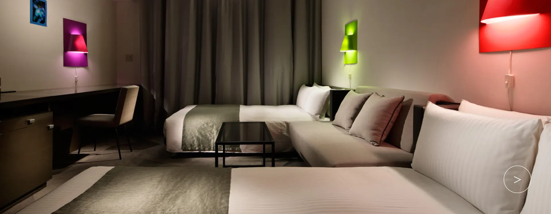 不同房型的舒適客房