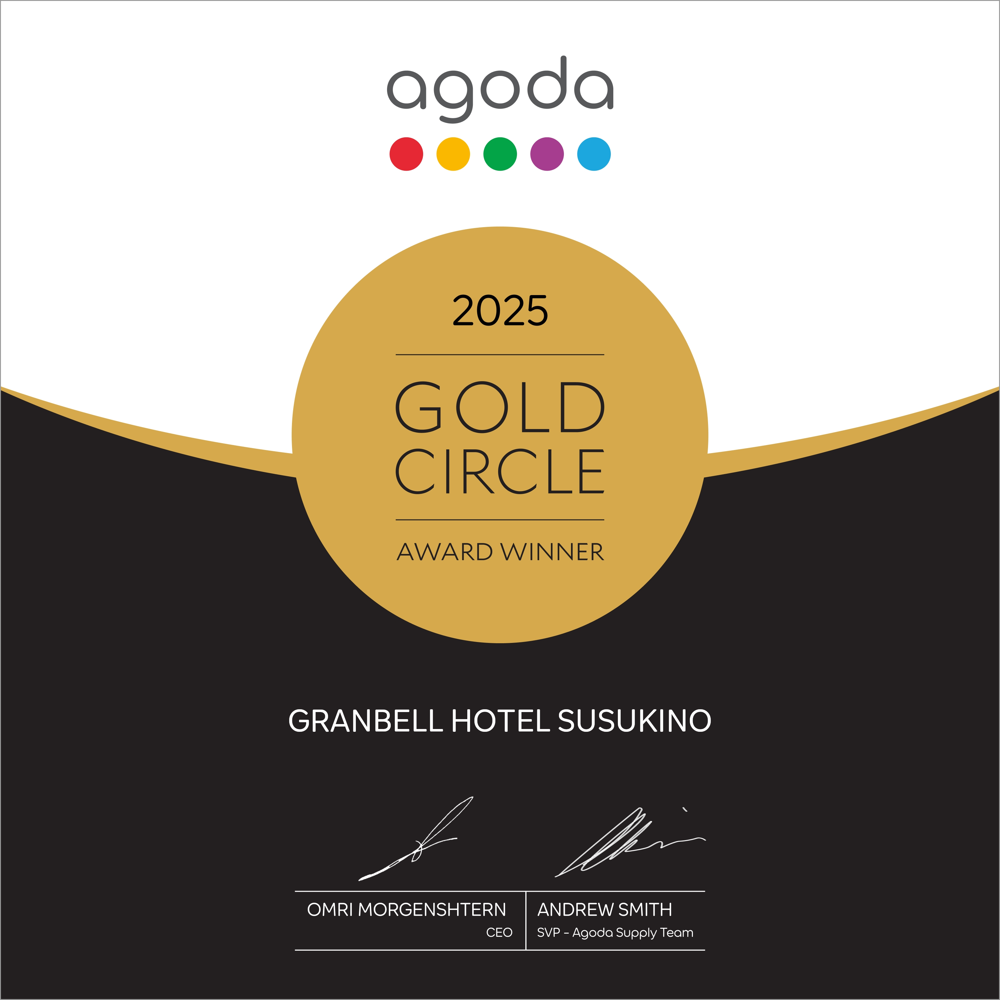 agoda.com榮獲“GOLD CIRCLE AWARD 2025”!